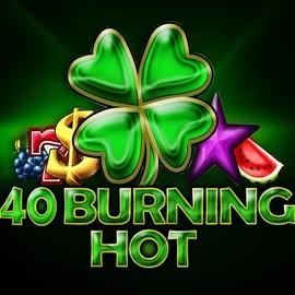 40 Burning Hot slot logo by Amusnet Interactive at Wonaco Casino
