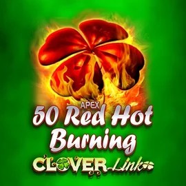 50 Red Hot Burning Clover Links by Novomatic, showcased at wonacokasino.com – game logo