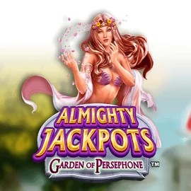 Almighty Jackpots: Garden of Persephone online game logo by Novomatic on wonacokasino.com