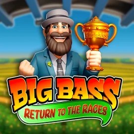 Big Bass Return to the Races online game logo by Pragmatic Play on wonacokasino.com