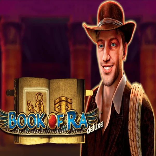 Book of Ra Deluxe logo by Novomatic Wonaco Casino