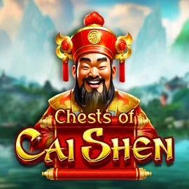 Chests of Cai Shen online game logo by Pragmatic Play on wonacokasino.com