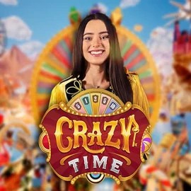 Crazy Time logo – Live Casino by Evolution at Wonaco Casino