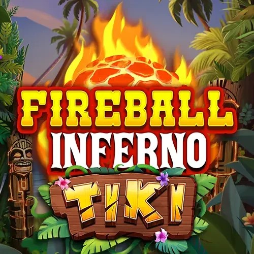 Official Slots logo: Fireball Inferno Tiki by NetEnt at Wonaco Casino