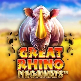 Great Rhino Megaways logo by Pragmatic Play Wonaco Casino