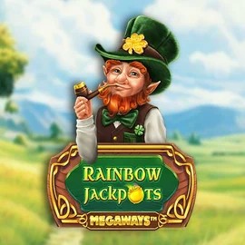 Rainbow Jackpots Megaways slot logo by Red Tiger Gaming at Wonaco Casino