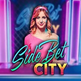Side Bet City slot visual from Evolution available on wonacokasino.com