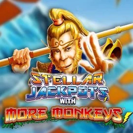 Stellar Jackpots with More Monkeys logo by Lightning Box Game Wonaco Casino
