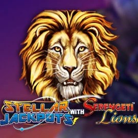 Stellar Jackpots with Serengeti Lions slot icon by Lightning Box Game, available at Wonaco Casino