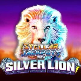 Stellar Jackpots with Silver Lion logo – Jackpots by Lightning Box Game at Wonaco Casino