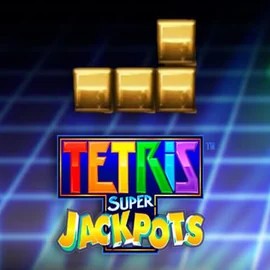 Tetris Super Jackpots by WMS, showcased at wonacokasino.com – game logo
