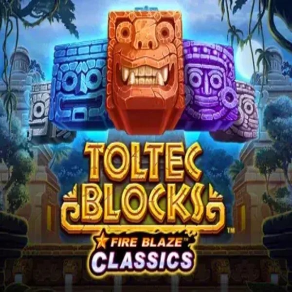 Fire Blaze: Toltec Blocks online game logo by Rarestone Gaming on wonacokasino.com